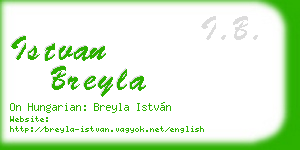 istvan breyla business card